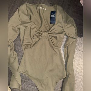 Green Abercrombie bodysuit - size XS NWT